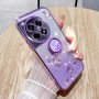 OnePlus 12R violetti glitter kukka sormuspidike suojakuori