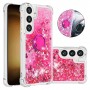 Samsung Galaxy S24 Plus / S25 Plus pinkki glitter hile sormuspidike suojakuori