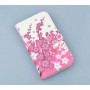 Lumia 720 vaaleanpunaiset kukat puhelinlompakko