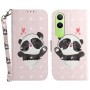 OnePlus Nord CE 4 Lite 5G vaaleanpunainen panda suojakotelo – lompakkokotelo tyylikkäästi esillä
