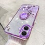 iPhone 16 violetti glitter sormuspidike suojakuori – ohut ja tyylikäs suojakuori esillä