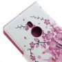 Lumia 925 vaaleanpunaiset kukat puhelinlompakko