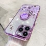 iPhone 16 Pro violetti glitter sormuspidike suojakuori – kaunis kuori esillä tuotekuvassa