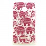 Lumia 435 pinkit elefantit silikonisuojus.