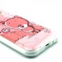 Galaxy J1 vaaleanpunainen nalle silikonisuojus.