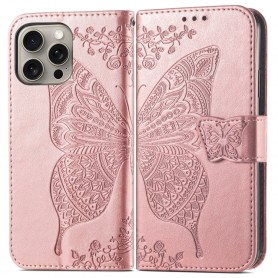 iPhone 16 Pro ruusukulta perhonen suojakotelo iPhone 16 Pro ruusukulta perhonen suojakotelo – suojakotelo yhdistää käytännön ja designin