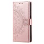 Samsung Galaxy A16 ruusukulta mandala suojakotelo – lompakkomallinen avattava kannellinen suojakotelo
