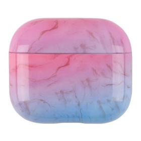 AirPods 4 kotelon suojakuori, värikäs marmori – kestävästä muovista valmistettu suojakuori