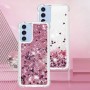 Samsung Galaxy A26 pinkki glitter hile suojakuori – kevyt ja ohut suojakuori puhelimen takaosassa