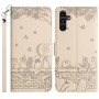 Samsung Galaxy A26 beige kissa suojakotelo – käytännöllinen kotelo arjen tarpeisiin