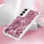 Samsung Galaxy A36 pinkki glitter hile suojakuori – laadukas rakenne näkyy lähikuvasta