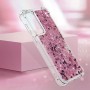 Samsung Galaxy A36 pinkki glitter hile suojakuori – istuu täydellisesti puhelimen muotoihin