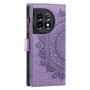 OnePlus 13R violetti mandala suojakotelo – lompakkomallinen avattava kannellinen suojakotelo