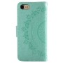 iPhone 16e mintunvihreä mandala suojakotelo – lompakkomallinen avattava kannellinen suojakotelo