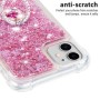 iPhone 11 pinkki glitter sormuspidike suojakuori – kevyt ja ohut suojakuori puhelimen takaosassa
