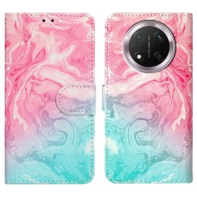 Honor Magic7 Lite 5G värikäs marmori suojakotelo Honor Magic7 Lite 5G värikäs marmori suojakotelo – kannellinen puhelinlompakko tuotekuvassa