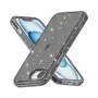 iPhone 16e musta glitter suojakuori – minimalistinen mutta tehokas suoja
