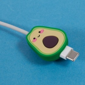 Mango cable biter johtokoriste Avokado-aiheinen kaapelinsuoja johdon päässä