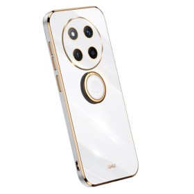Honor Magic7 Lite 5G valkoinen sormuspidike suojakuori Honor Magic7 Lite 5G valkoinen sormuspidike suojakuori – laadukas rakenne näkyy lähikuvasta