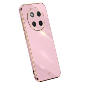 Honor Magic7 Lite 5G kirsikka violetti suojakuori kullanvärisillä reunuksilla Honor Magic7 Lite 5G kirsikka violetti suojakuori kullanvärisillä reunuksilla – kevyt ja ohut suojakuori puhelimen takaosassa