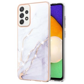 Samsung Galaxy A52 / A52 5G valkoinen marmori suojakuori Samsung Galaxy A52 / A52 5G valkoinen marmori suojakuori – laadukas rakenne näkyy lähikuvasta