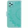 Honor 400 Lite mintunvihreä mandala suojakotelo lähikuva