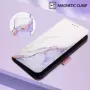 Honor 400 Lite valkoinen marmori suojakotelo kuvakulma 3