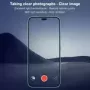 Honor 400 Lite musta kameran panssarilasi lähikuva