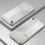 iPhone SE 2022 hopea glitter suojakuori pöydällä