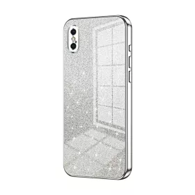 iPhone X / Xs hopea glitter suojakuori iPhone X / Xs hopea glitter suojakuori – ohut ja tyylikäs suojakuori