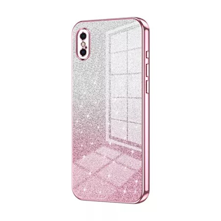 iPhone X / Xs pinkki glitter suojakuori – ohut ja tyylikäs suojakuori