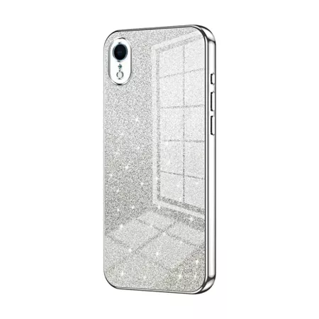 iPhone XR hopea glitter suojakuori.
