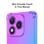 Honor 400 Lite läpinäkyvä liukuväri suojakuori, upea muotoilu.