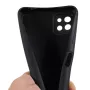 Samsung Galaxy A22 5G musta suojakuori on valmistettu joustavasta materiaalista