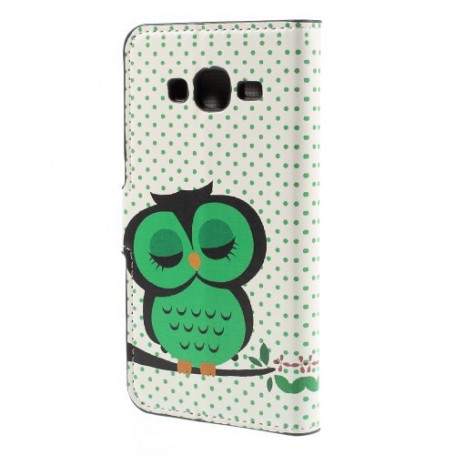 Galaxy J5 vihreä pöllö puhelinlompakko