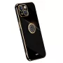 iPhone 13 musta sormuspidike suojakuori