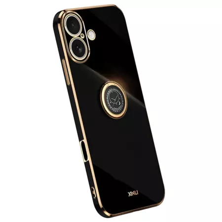 iPhone 16 musta sormuspidike suojakuori