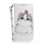 iPhone 16 valkoinen kissa suojakotelo
