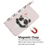 iPhone 16 vaaleanpunainen panda suojakotelon saa kiinni magneettisesti
