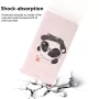 iPhone 16 vaaleanpunainen panda suojakotelo suojaa kolhuilta