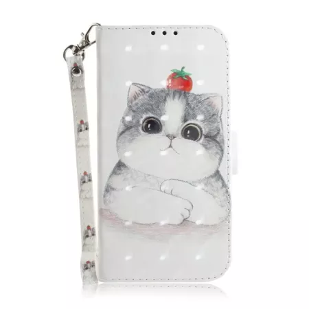 iPhone 16e valkoinen kissa suojakotelo