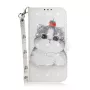 iPhone 16e valkoinen kissa suojakotelo