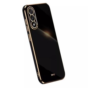 OnePlus Nord 5 5G musta suojakuori kullanvärisillä reunuksilla