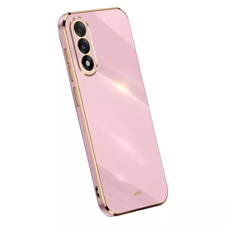 OnePlus Nord 5 5G kirsikka violetti suojakuori kullanvärisillä reunuksilla