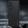 OnePlus Nord 5 5G musta puukuvioitu suojakuori suojaa puhelinta pudotusten varalta