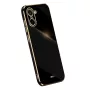 OnePlus Nord CE5 5G musta suojakuori kullanvärisillä reunuksilla