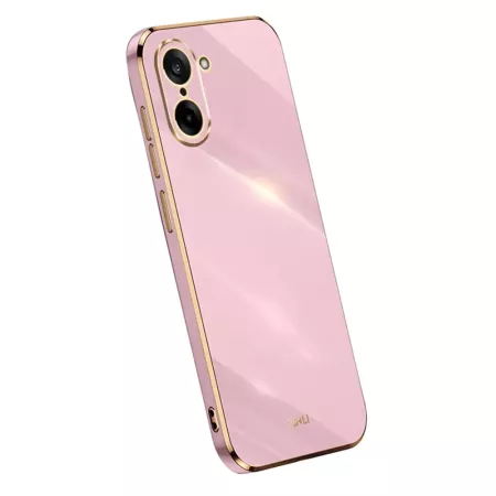 OnePlus Nord CE5 5G kirsikka violetti suojakuori kullanvärisillä reunuksilla