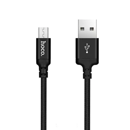 Musta Micro-USB kaapeli.