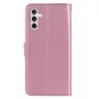 Samsung Galaxy A16 koristeltu ruusukulta pöllö suojakotelossa on aukko kameran kohdalla