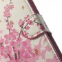 Lumia 630 vaaleanpunaiset kukat puhelinlompakko